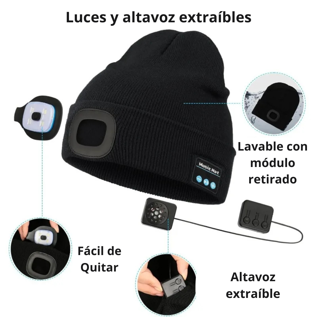 Gorro con luz y música incluidos