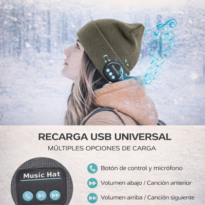 Gorro con luz y música incluidos